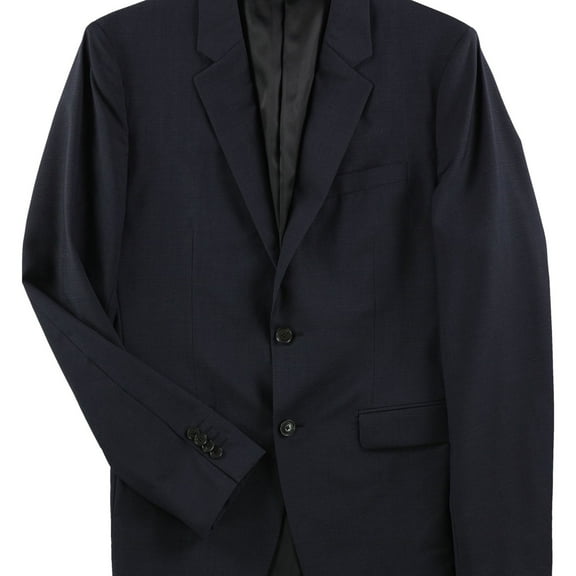 Theory Mens Solid Two Button Blazer Jacket, Blue, 40 Regular