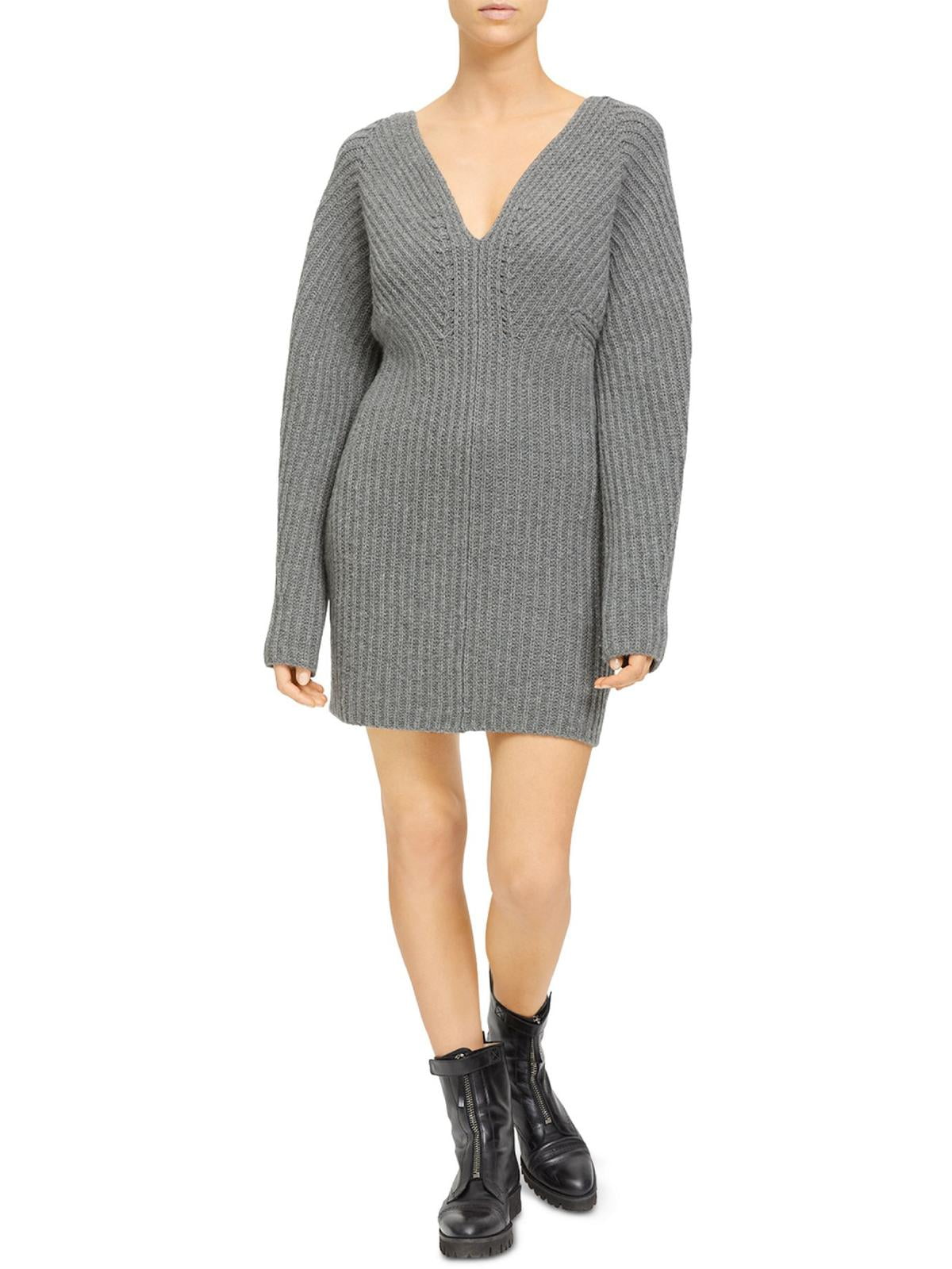 Theory Womens Double V Knit Sweaterdress - Walmart.com Theory Womens Double V Knit Sweaterdress - Walmart.com