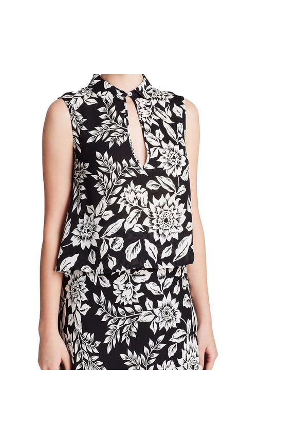 Womens KenzlyI Sleeveless Blouse Top, Black, Petite, P