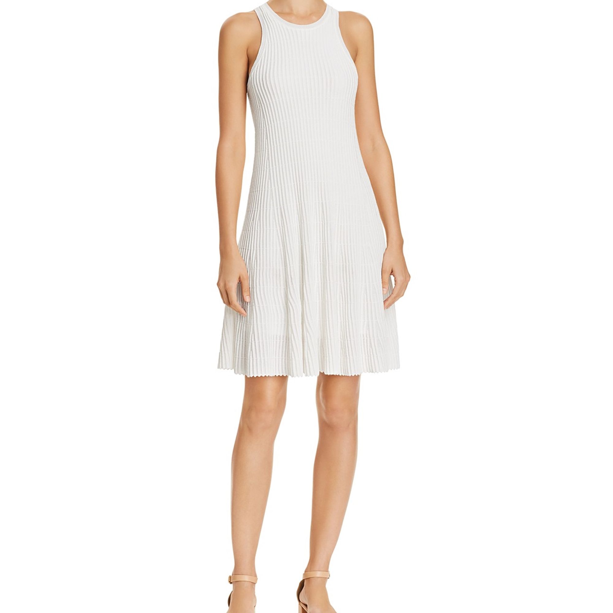 theory ribbed sweater dress Empire Wool Moving Rib Dress