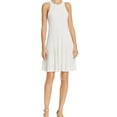 thumbnail image 1 of Theory Womens Ribbed Sleeveless Sweater Dress, White, Medium, 1 of 4