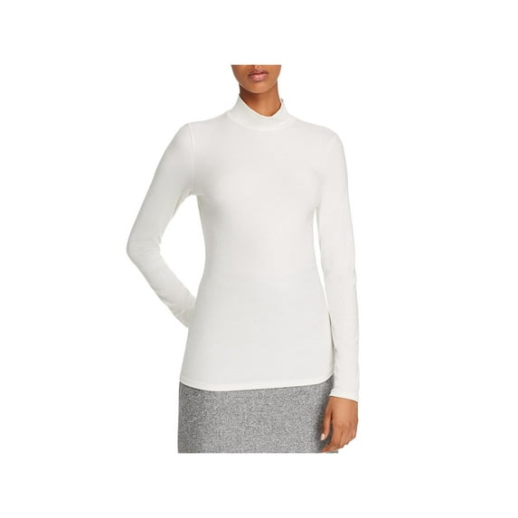 Theory Womens Ribbed Stretch Turtleneck Top