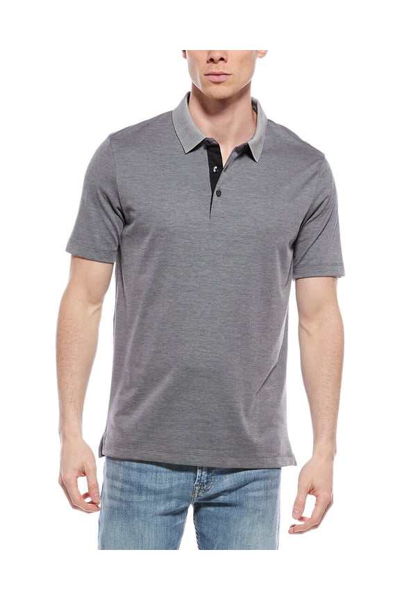 mens Atlas Polo Shirt, XL, Black