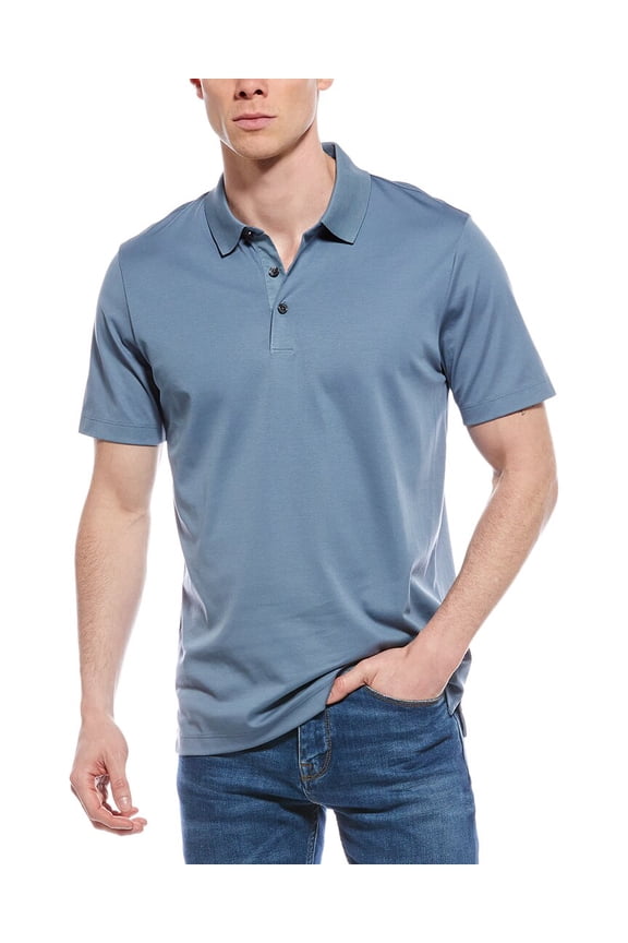 mens  Atlas Polo Shirt, l, Blue