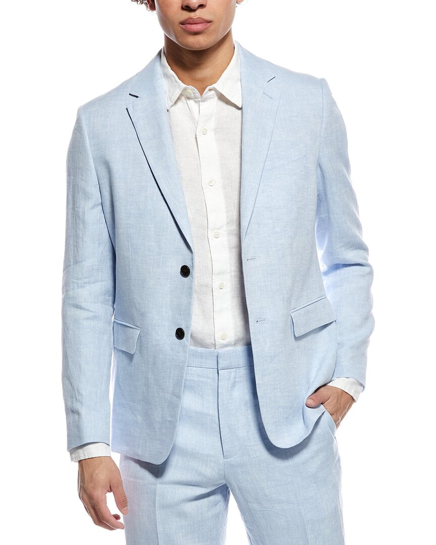 Theory mens Chambers Linen Suit Jacket, 42R, Grey - Walmart.com