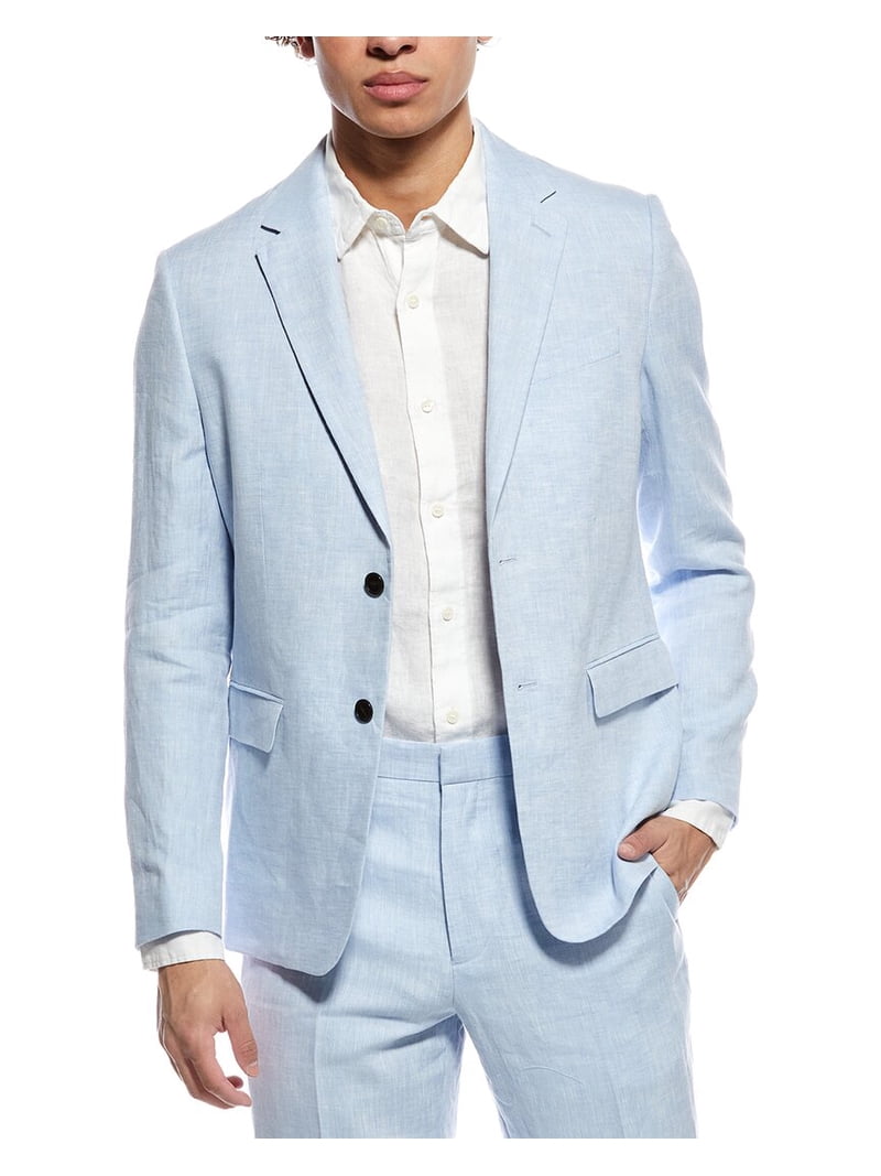 Theory mens Chambers Linen Suit Jacket, 42R, Grey - Walmart.com