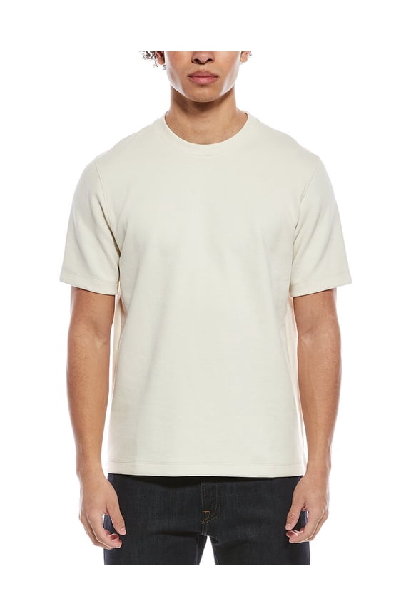 mens Delroy Pique T-Shirt, XL, White