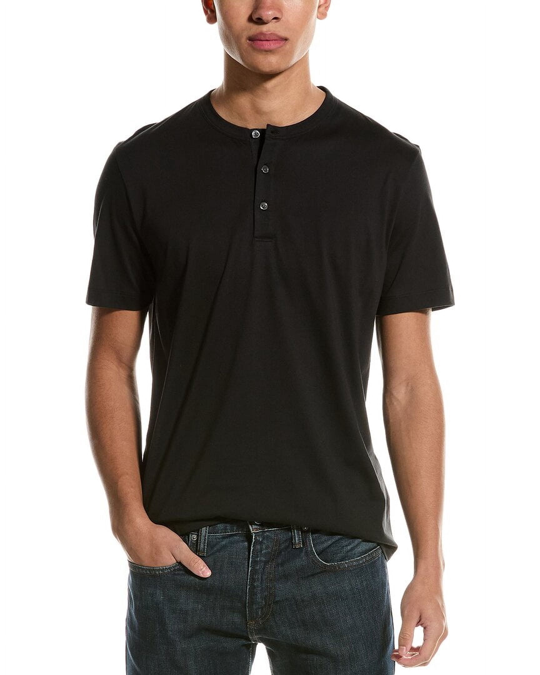 Theory mens Essential Henley Shirt, l, Black - Walmart.com