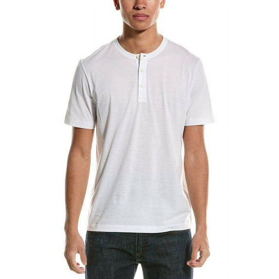 Theory mens Essential Henley Shirt, m, White