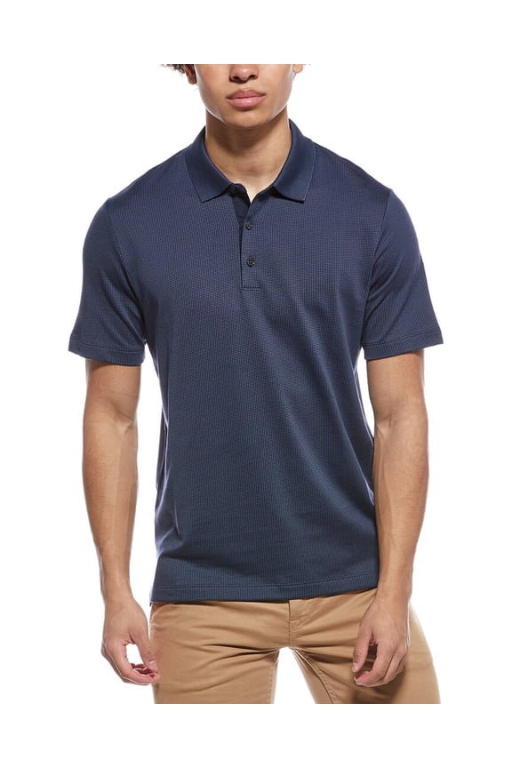 mens Geo Polo Shirt, m, Blue