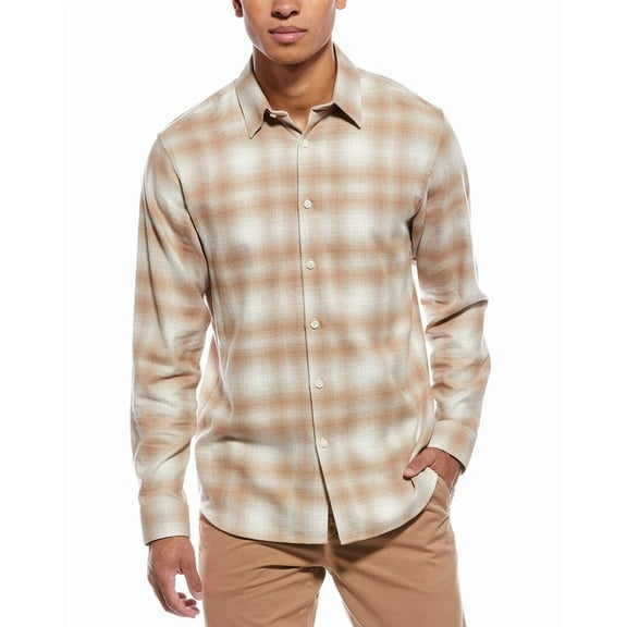 Theory mens  Irving Shirt, s, Brown