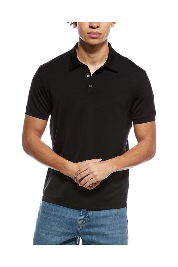 mens Noran Jersey Polo Shirt, m, Black
