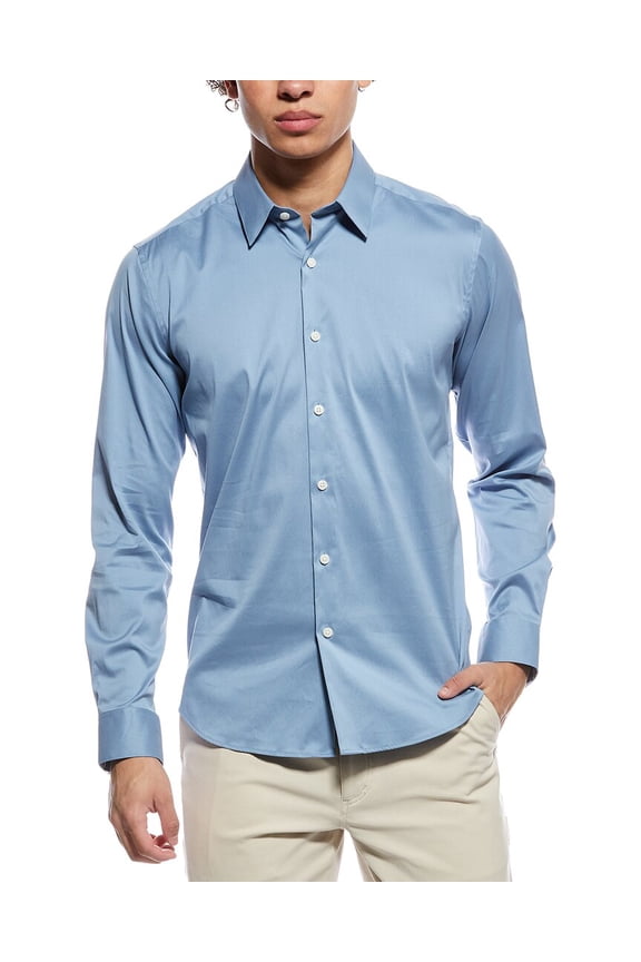 mens  Sylvain Precise 2 Shirt, l, Blue