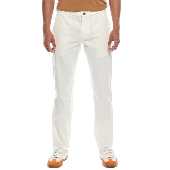 Theory mens  Zaine Canvas Pant, 30, White