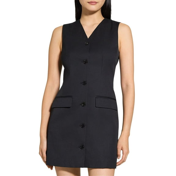 Theory womens  Blazer Dress, 0, Black