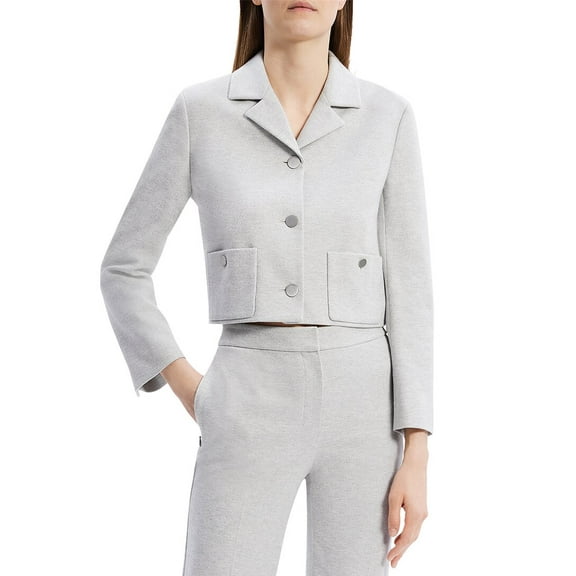 Theory womens  Boxy Crop Patch Jacket, 2