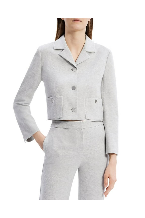 womens Boxy Crop Patch Jacket, 2