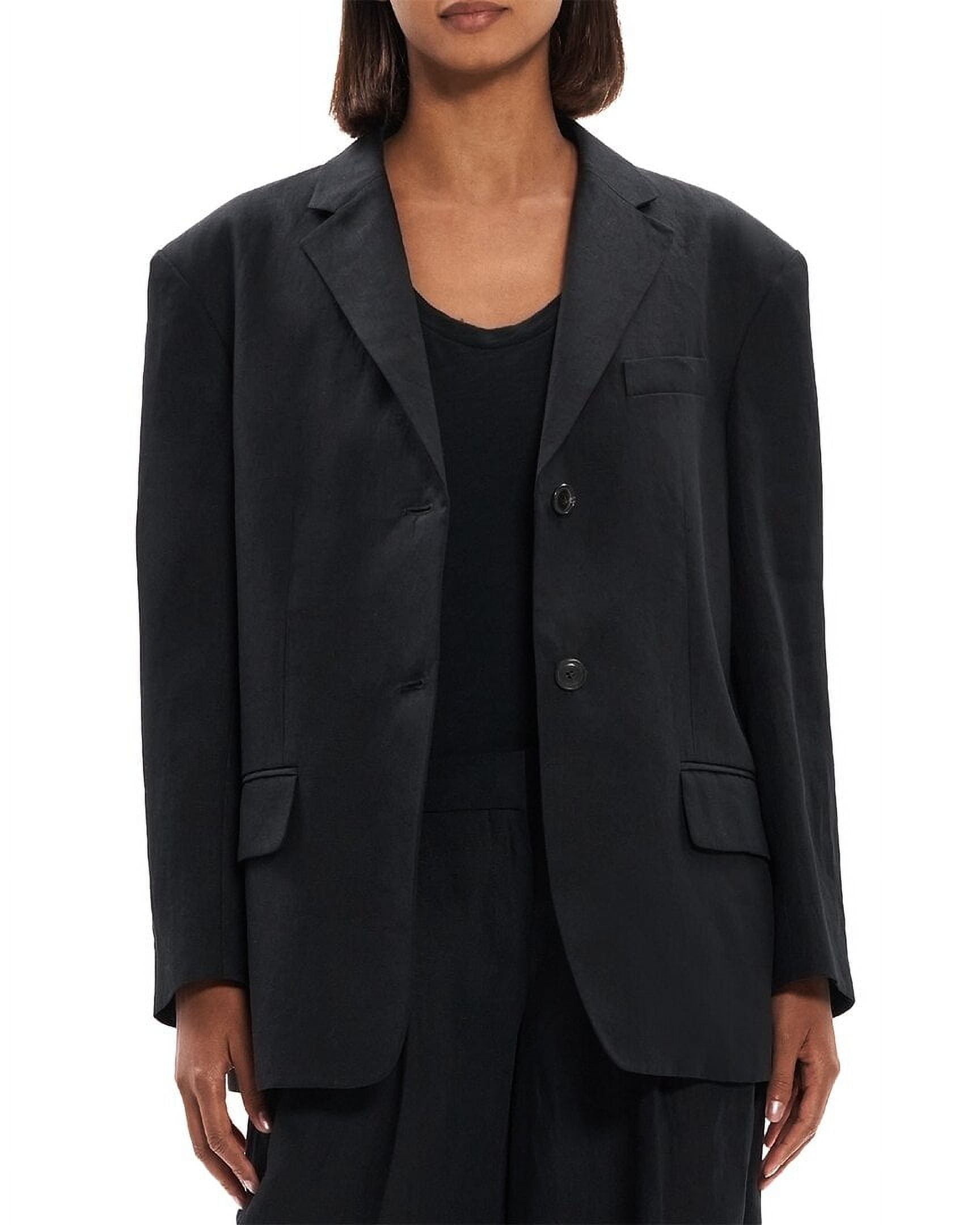 ジャケット Theory FW24 'Boxy' blazer (O0601103 A08) Theory Boxy Blazer - Grey - Women | O0601103A08 | thebs.com