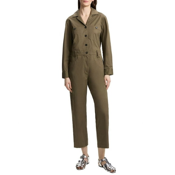 Theory womens  Casual Slim Jumpsuit, 6, Green