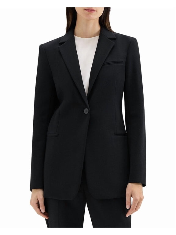 womens Classic Slim Jacket, 00, Black