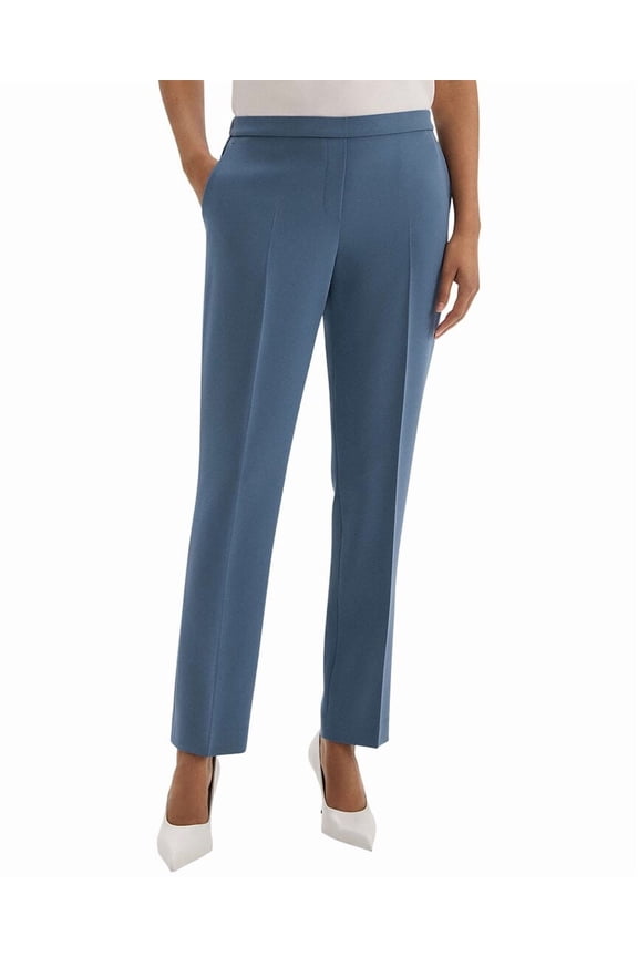 womens Crepe Full Length Pant, 00, Blue