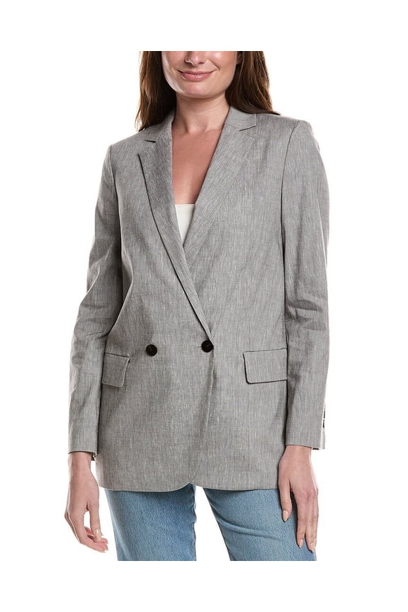 womens  Double Breasted Oversized Boy Jacket, 2