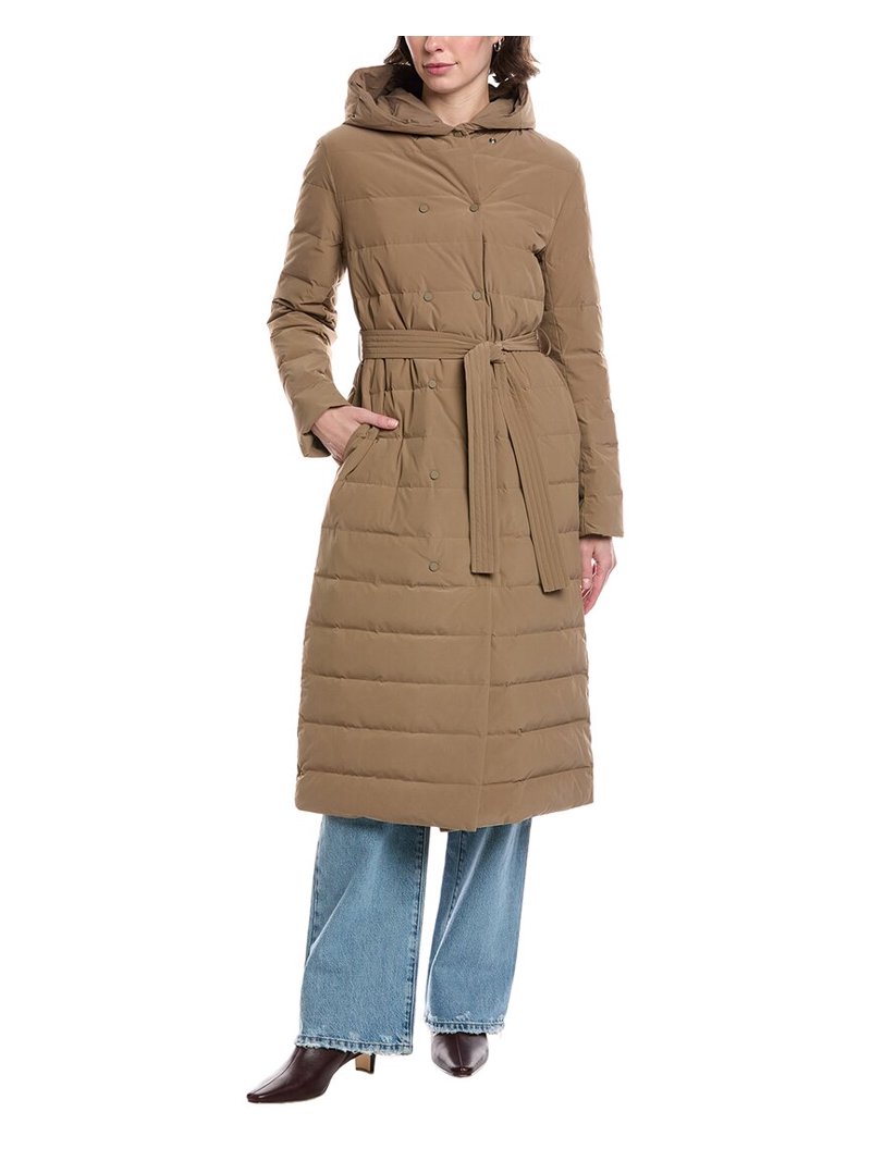 Theory womens Double Puffer, l, Brown - Walmart.com