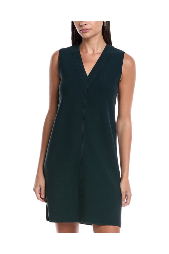 womens Easy Crewneck Sweaterdress, m, Green