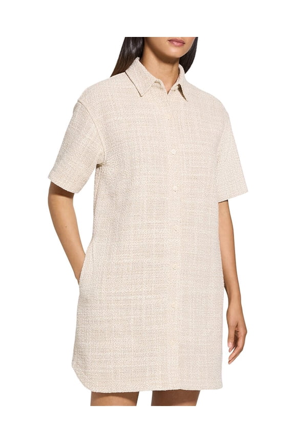 womens Easy Mini Dress, p, Brown