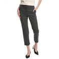 thumbnail image 1 of Theory womens  Fitted Wool-Blend Trouser, 6, Grey, 1 of 3