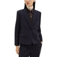 thumbnail image 1 of Theory womens  Flannel Wool Slim Jacket, 2, Navy, 1 of 3