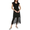 thumbnail image 1 of Theory womens  Flutter Midi Dress, 8, Black, 1 of 3