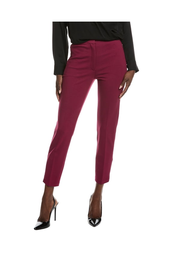 womens High-Rise Tapered Pant, 4, Red