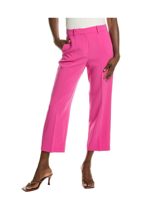 womens  High-Waist Straight Pant, 0, Pink