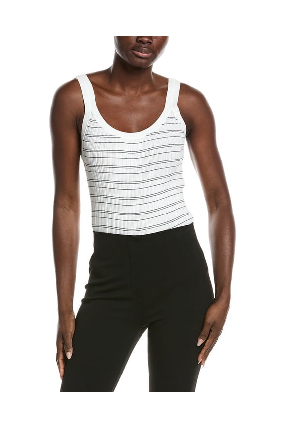 womens Knit Contrast Tank, l