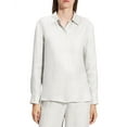 thumbnail image 1 of Theory womens  Linen-Blend Straight Top, p, 1 of 3