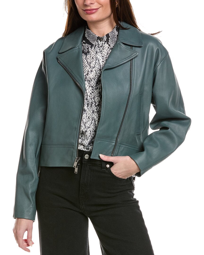 theory ライダースジャケット Theory womens Moto Jacket, p, Blue - Walmart.com