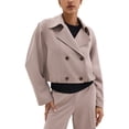 thumbnail image 1 of Theory womens  Oversized Cropped Trench, s, 1 of 3