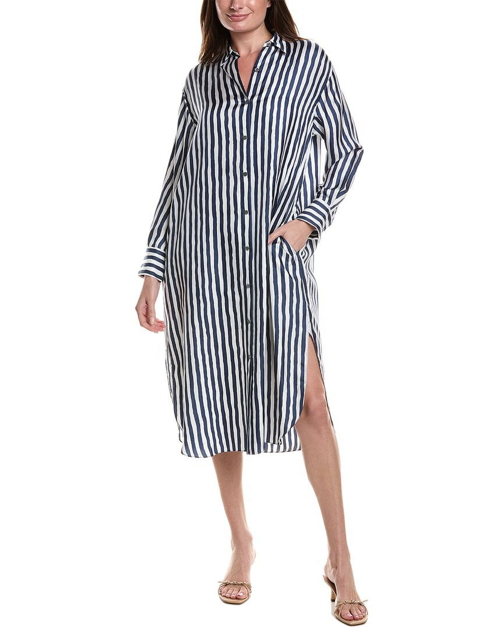 theory oversized shirt dress Theory NWT Long Sleeve Oversized Airy Shirt Dress Size P (US 0) in Deep Navy