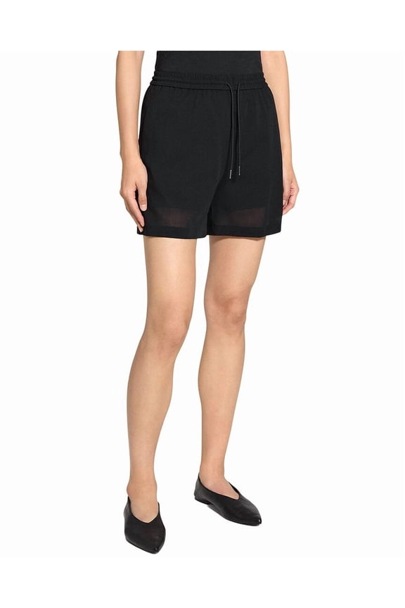womens  Pull-On Short, l, Black