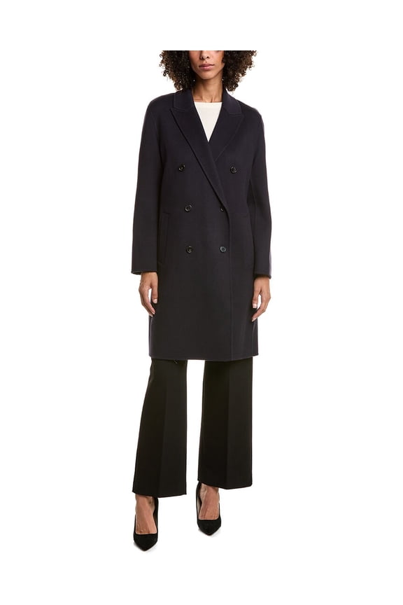 womens  Relax Double Breasted Jacket, l, Blue