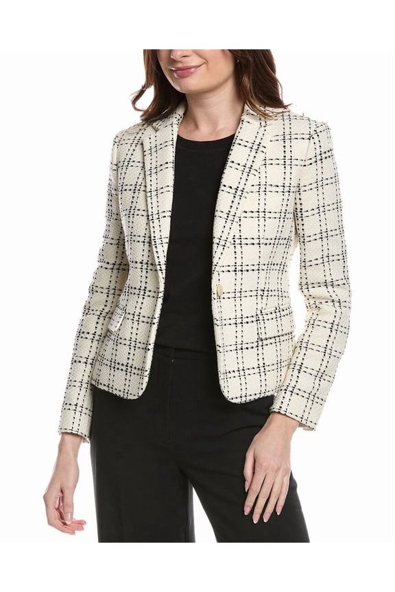 womens  Shrunken Jacket, 2, White