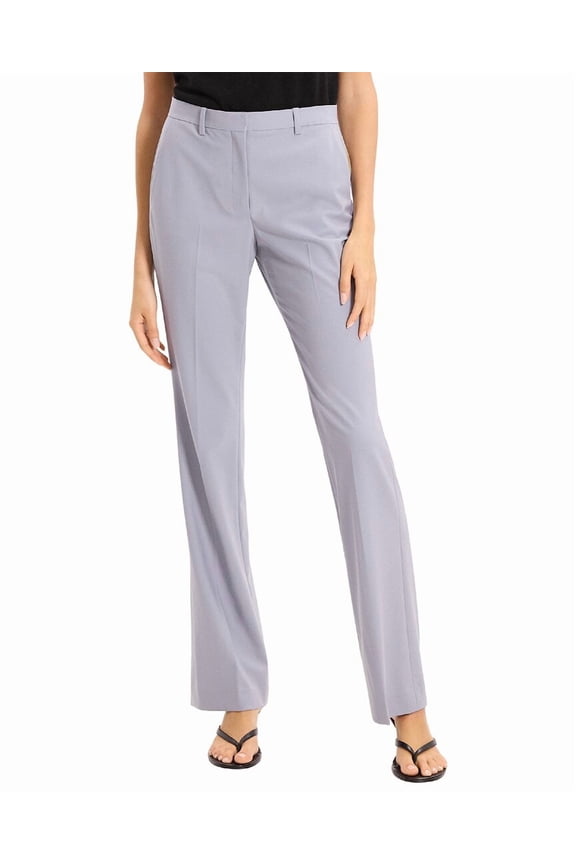 womens  Slim Fit Wool-Blend Trouser, 8