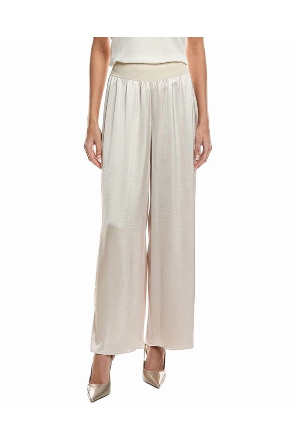 womens  Slit Combo Pant, m, Tan