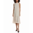 thumbnail image 1 of Theory womens  Tie Neck Dress, 2, Tan, 1 of 3