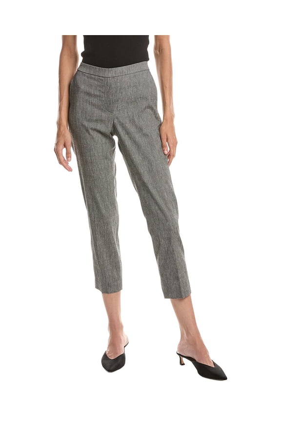 womens  Treeca Pull On Linen-Blend Pant, 4, Black