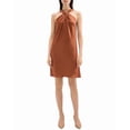 thumbnail image 1 of Theory womens  Twist Dress Midi, m, Brown, 1 of 3