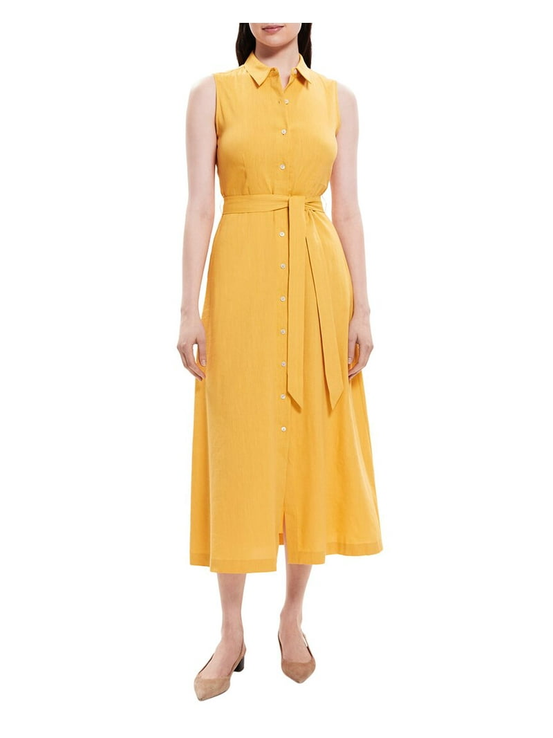 Theory womens Volume Linen-Blend Shirtdress, 00 - Walmart.com
