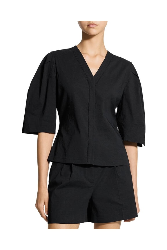 womens Wool-Blend Blouse, s