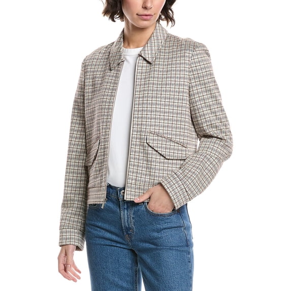 Theory womens Zip Jacket, l, Tan